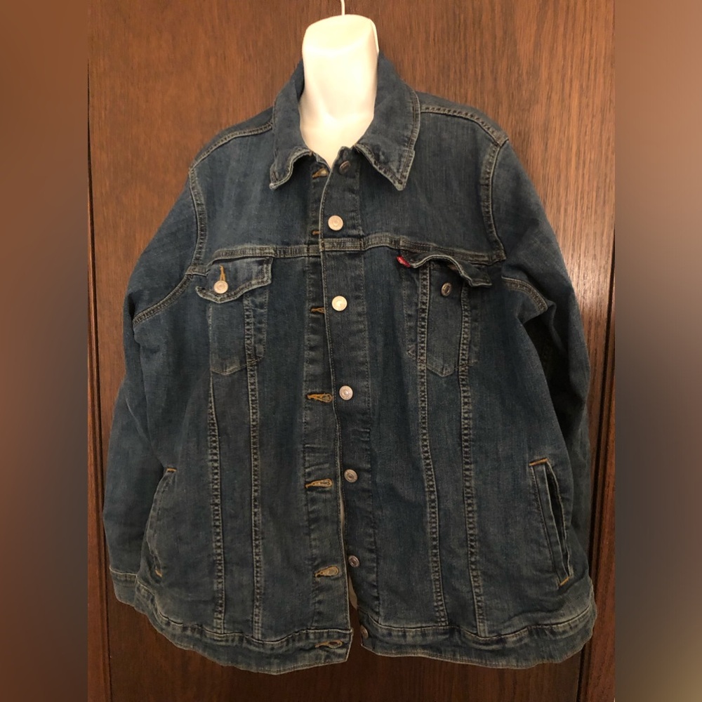 Levi’s Plus 4x women’s Denim Jacket Coat 26/28 - Picture 3 of 8